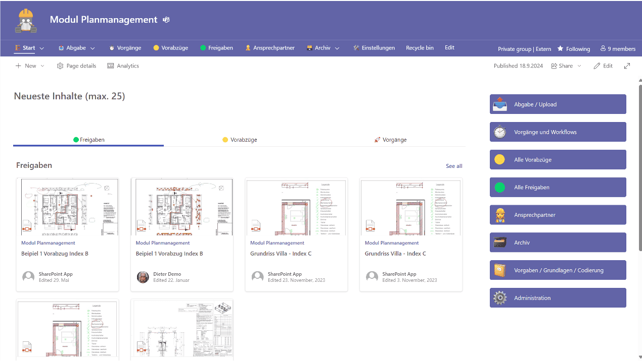 Teamsware Planmanagement in Microsoft Teams